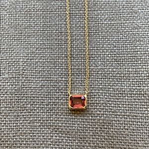 Spinel and gold necklace